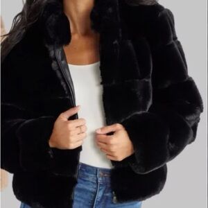Sofia by Sofia Vergara Black Teddy Jacket